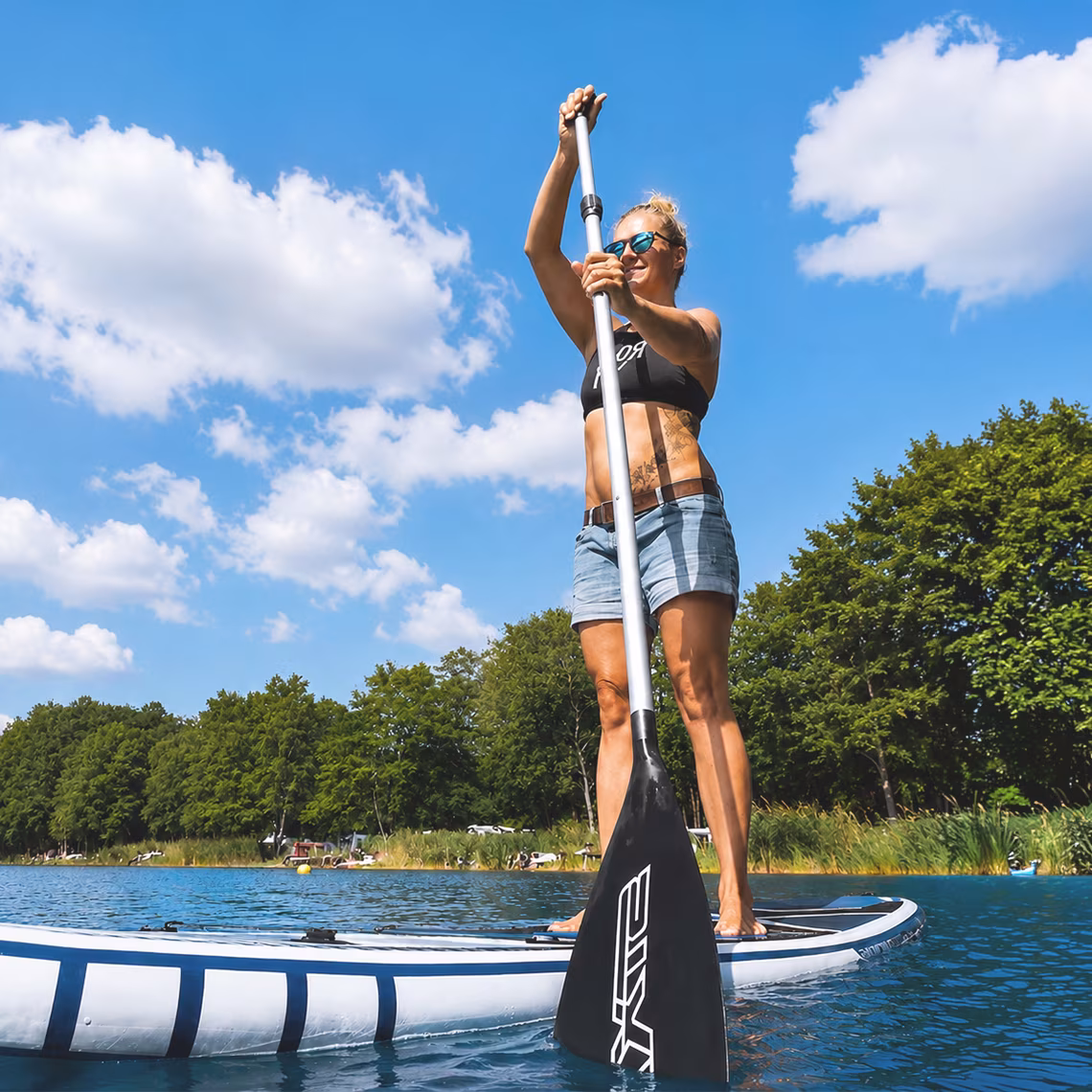 Stand-Up-Paddling (SUP) an der Müritz in Jabel