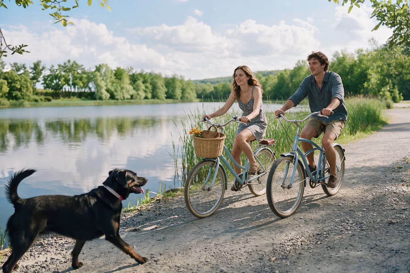 Radtour am Jabelschen See an der Müritz bei Jabel