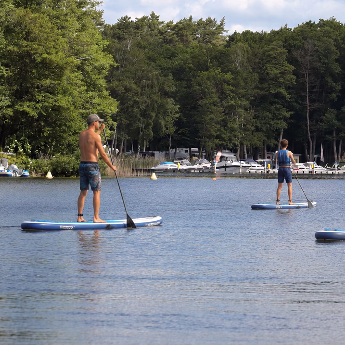 Stand-Up-Paddling am Jabelschen See – Verleih in Jabel an der Müritz